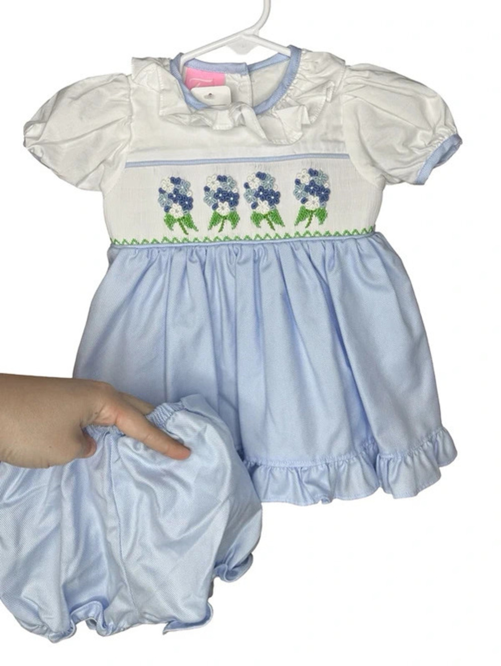 Hydrangea Smocked Outfit Set